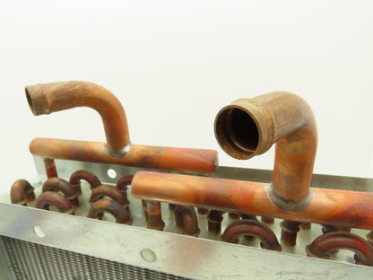 Finned Tube Radiator 14-1/2" Square Frame 5/8" Copper Solder Pipe 3-1/2"D