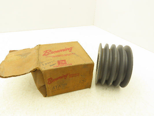 Browning 4TA38 4 Groove V-Belt Pulley A-Belt 4.05"OD P1 Split Taper Bushing