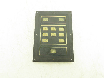 Cincinnati Milacron 3-525-0952A Operator Interface Panel 11-Button Rev. B GT2
