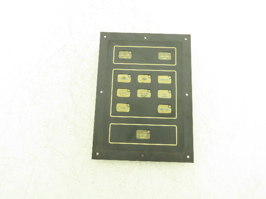 Cincinnati Milacron 3-525-0952A Operator Interface Panel 11-Button Rev. B GT2