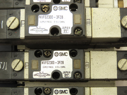 SMC NVV5FS2-01T-111-02T  11-Station Pneumatic Solenoid Valve Manifold Assembly