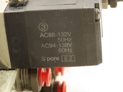SMC NVV5FS2-01T-111-02T  11-Station Pneumatic Solenoid Valve Manifold Assembly