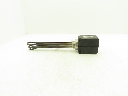 DEW 5E698 Immersion Tube Heater Element 2000W 480V 3PH 1.5" Screw Plug 11"L