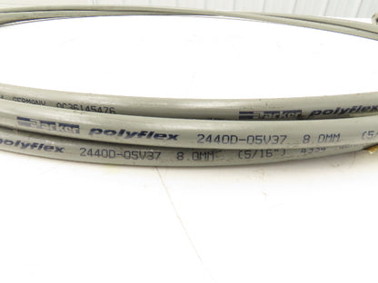 Parker 2440D-05V37 Polyflex 8.0mm 5/16" x 30' Hose Max WP 21750PSI 3/4-18 Flair