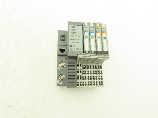 Allen Bradley Point I/O ControlNet Base Terminal 2- Input 2- Output Module Set