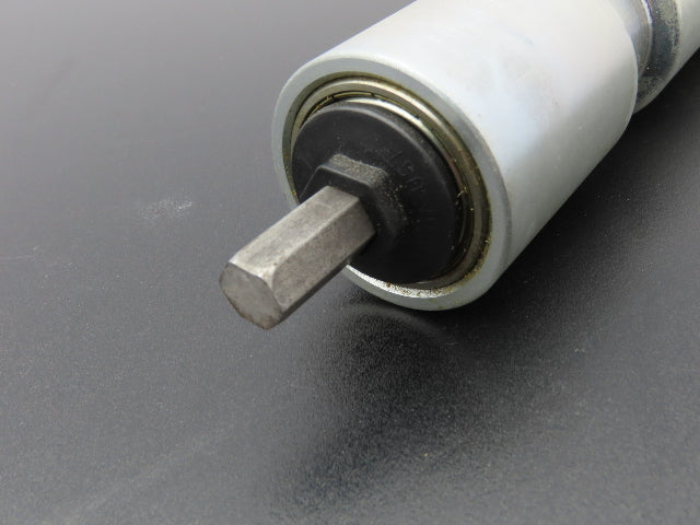 Mantissa Conveyor 000-567-620-CASE 4 Poly-V Belt Support Roller 1.9"x 13-1/8"BF