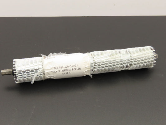 Mantissa Conveyor 000-567-620-CASE 4 Poly-V Belt Support Roller 1.9"x 13-1/8"BF