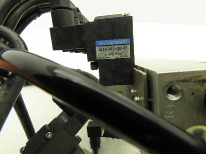 Koganei Pneumatic Solenoid Valve 10-Station W/Single Supply Manifold 24V