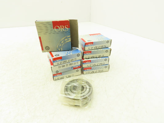 ORS 6302 ZZ G93 C3 Ball Bearing Shielded 15mm-ID x 42mm-OD x 13mm-W Lot Of 8