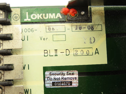 Okuma BLII-D 200A Servo Drive Amplifier Controller CNC Axis Module 200A SVC II