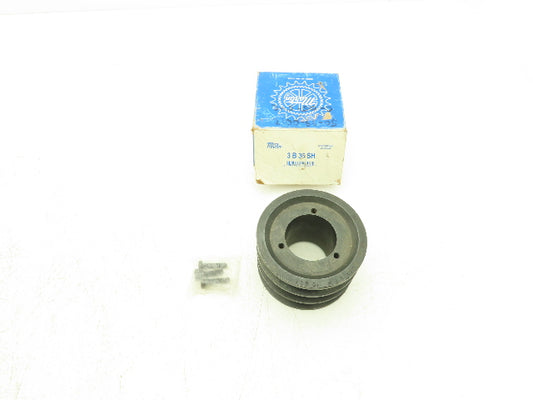 Martin 3B36SH 3 Groove V-Belt Pulley 3.9 OD A,B Belt Section QD Bushed