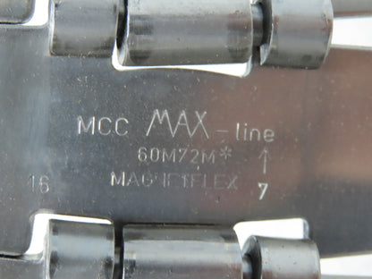 MCC 60M72M 7.5" Magnetflex Max-Line Stainless TableTop Flex Conveyor Chain 10'