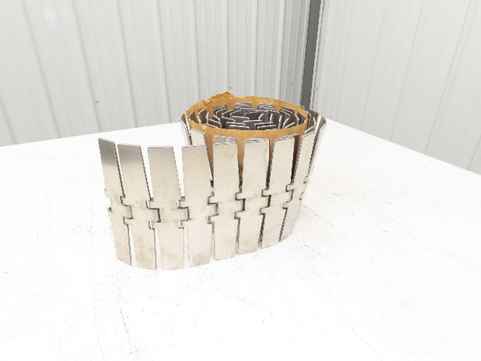 MCC 60M72M 7.5" Magnetflex Max-Line Stainless TableTop Flex Conveyor Chain 10'