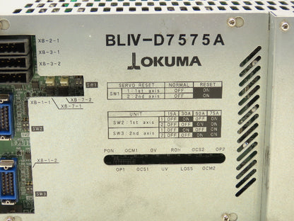 Okuma BLIV-D7575A Servo Drive Amplifier Controller CNC Axis Module 75A SVC II