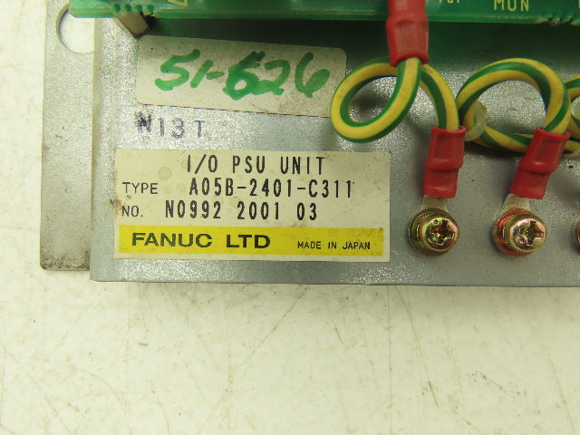 Fanuc A05B-2401-C311 I/O PSU Unit Power Supply 230VAC Input 24VDC Output