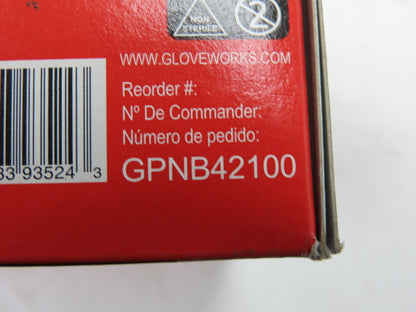 Ammex Gloveworks Small Black Nitrile Gloves Textured Non-Med 100ct Case of 1000