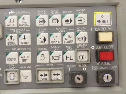Okuma E0105-566-055-6 HMI Keypad Operator Control Panel With E-Stop & MPG Wheel