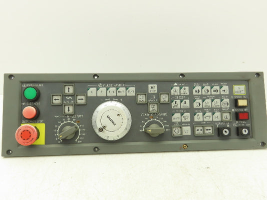 Okuma E0105-566-055-6 HMI Keypad Operator Control Panel With E-Stop & MPG Wheel