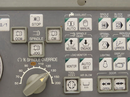 Okuma E0105-566-055-6 HMI Operator Control Panel With E-Stop & MPG Wheel *Read
