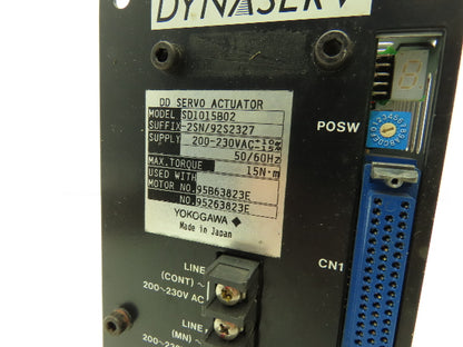 Yokogawa SD1015B02-2SN/92S2327 Dynaserv DD Servo Actuator Drive 1Ph 230V In