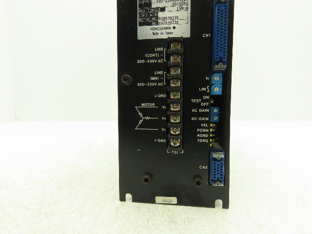 Yokogawa SD1015B02-2SN/92S2327 Dynaserv DD Servo Actuator Drive 1Ph 230V In