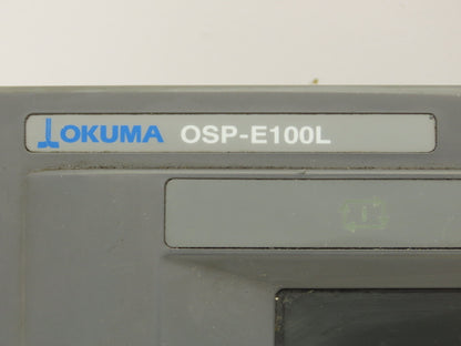 Okuma OSP-E100L Operator Control Panel PNL-E10I Monitor Assy LU-25 CNC Lathe