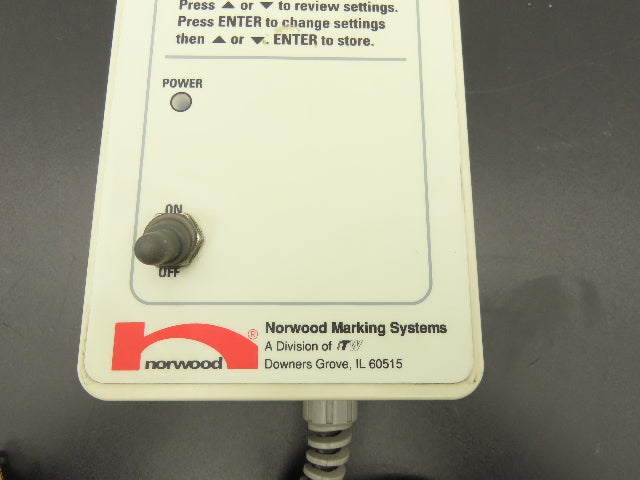 Norwood Marking Systems 49902AT Imprinter Controller Module Unit 120VAC 7A