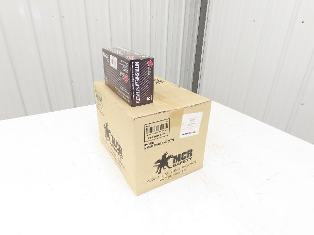 MCR Nitrishield Stealth Small Black Nitrile Gloves 4 Mil Non-Med 100ct Lot of 11