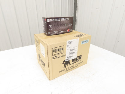 MCR Nitrishield Stealth Small Black Nitrile Gloves 4 Mil Non-Med 100ct Lot of 11