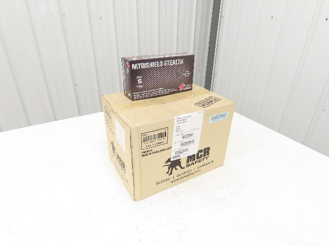 MCR Nitrishield Stealth Small Black Nitrile Gloves 4 Mil Non-Med 100ct Lot of 11