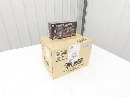 MCR Nitrishield Stealth Small Black Nitrile Gloves 4 Mil Non-Med 100ct Lot of 11