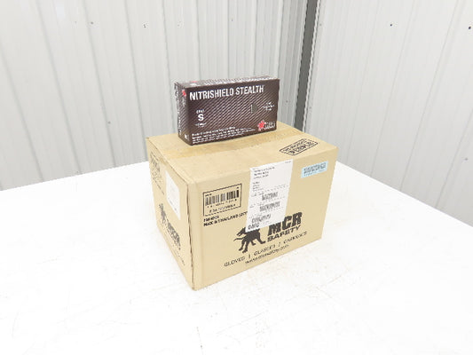 MCR Nitrishield Stealth Small Black Nitrile Gloves 4 Mil Non-Med 100ct Lot of 11