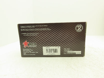 MCR Nitrishield Stealth Medium Black Nitrile Gloves 4 Mil 100ct Lot of 10