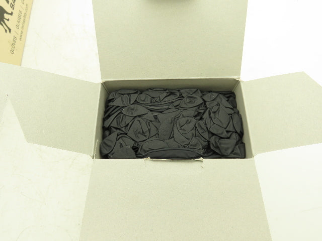 MCR Nitrishield Stealth XXL Black Nitrile Gloves 4 Mil 2XL 100ct Lot of 10