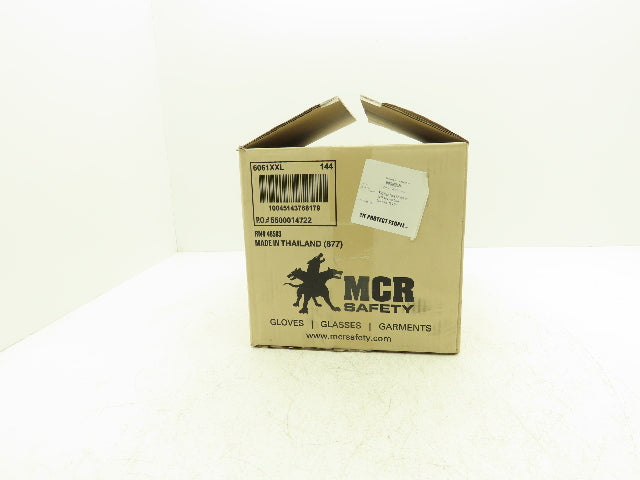 MCR Nitrishield Stealth XXL Black Nitrile Gloves 4 Mil 2XL 100ct Lot of 10