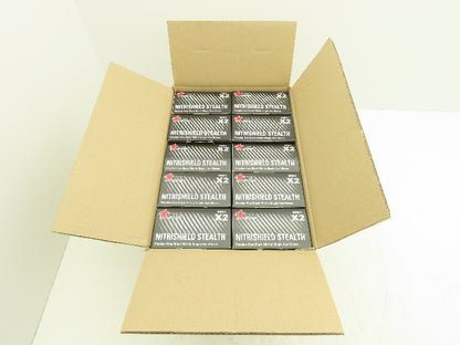 MCR Nitrishield Stealth XXL Black Nitrile Gloves 4 Mil 2XL 100ct Lot of 10