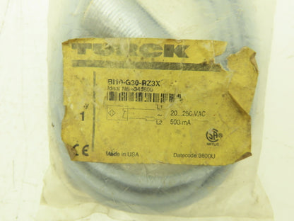 Turck Bi10-Q30-RZ3X Inductive Proximity Sensor 30mm 20-250VAC 500mA