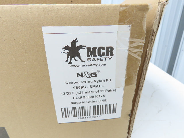 MCR Safety NXG Polyurethane Coated Nylon Work Gloves Small 144ct 12 Dozen