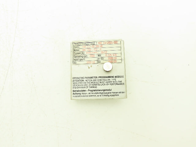 Indramat MOD 13/1X021-002 Programming Module 20A 2000RPM