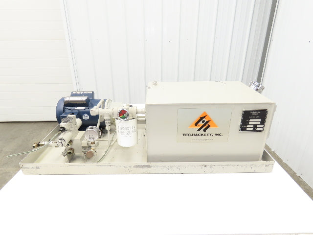 Tec Hackett F-2175-B Hydraulic Power Unit 10 Gallon 1.5GPM 3000PSI 1.5Hp 120V