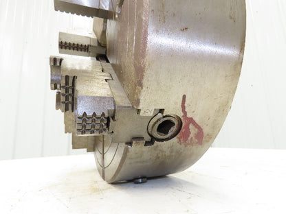 Bison 4-Jaw Independent Manual Lathe Chuck 16" OD 4" ID With Key 0318 98