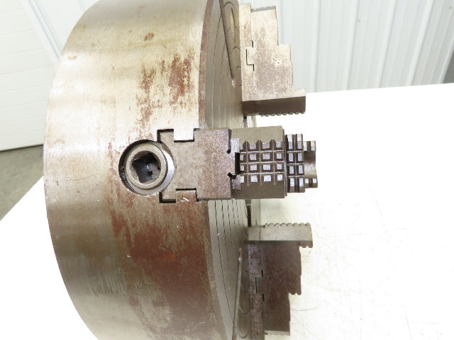 Bison 4-Jaw Independent Manual Lathe Chuck 16" OD 4" ID With Key 0318 98