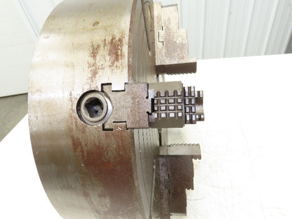 Bison 4-Jaw Independent Manual Lathe Chuck 16" OD 4" ID With Key 0318 98