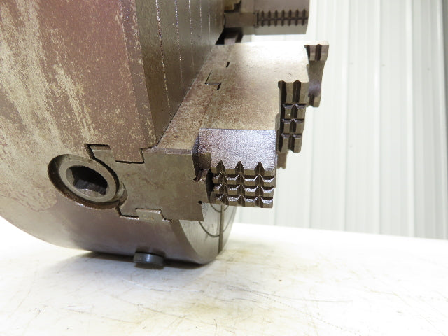 Bison 4-Jaw Independent Manual Lathe Chuck 16" OD 4" ID With Key 0318 98