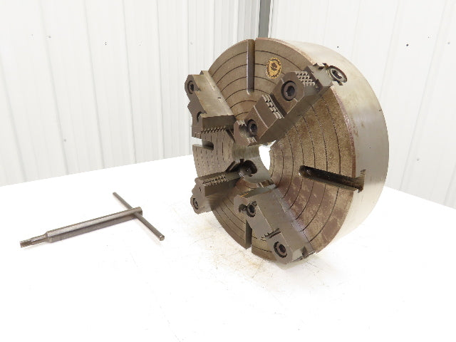 Bison 4-Jaw Independent Manual Lathe Chuck 16" OD 4" ID With Key 0318 98