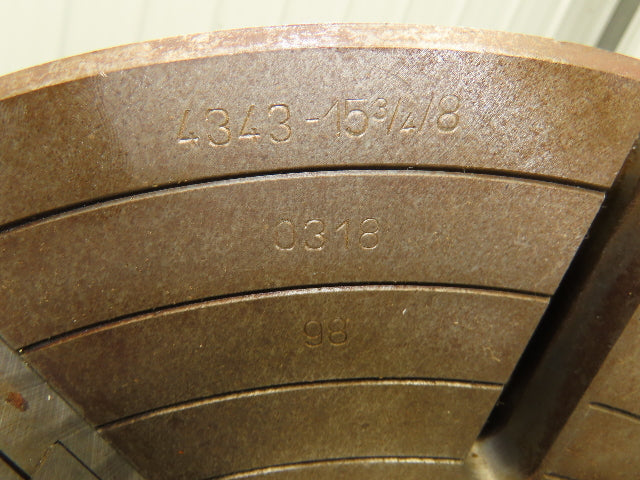 Bison 4-Jaw Independent Manual Lathe Chuck 16" OD 4" ID With Key 0318 98
