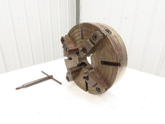 Bison 4-Jaw Independent Manual Lathe Chuck 16" OD 4" ID With Key 0318 98