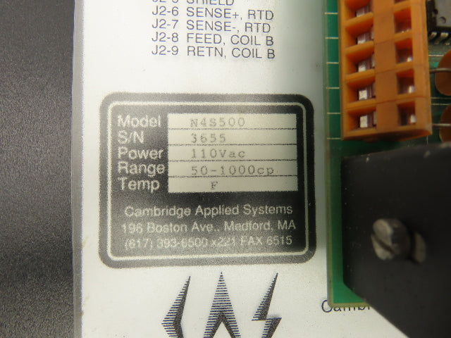 Cambridge N4S500 Viscosity Temperature Display Range 50-1000CP F  110VAC