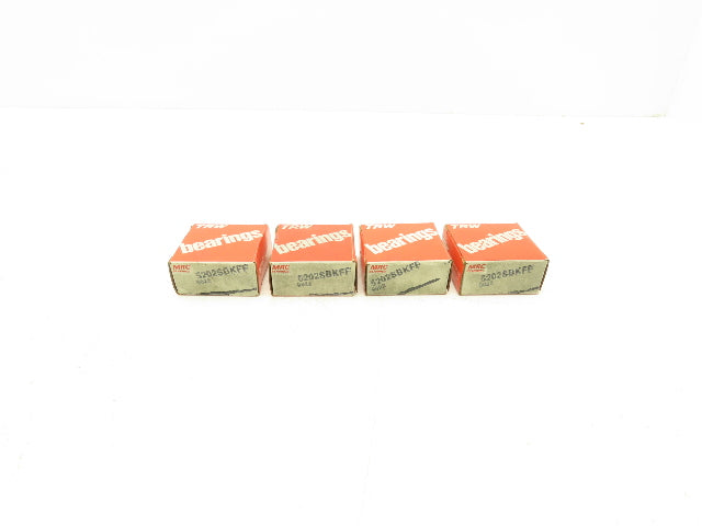 MRC 5202SBKFF Double Row Ball Bearing 15mm-ID x 35mm-OD x .625"-W Lot Of 4