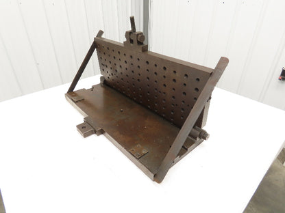 CNC Milling Machine Fixture Table 29.75"x11.75" Flip Up Threaded Jig Plate